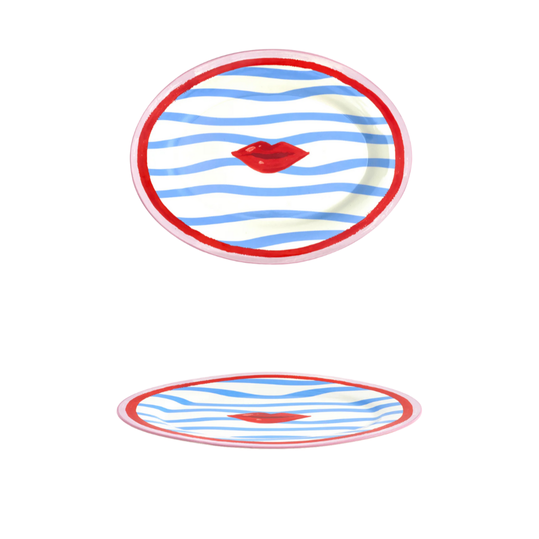 Electric Coast Lips Serve Platter