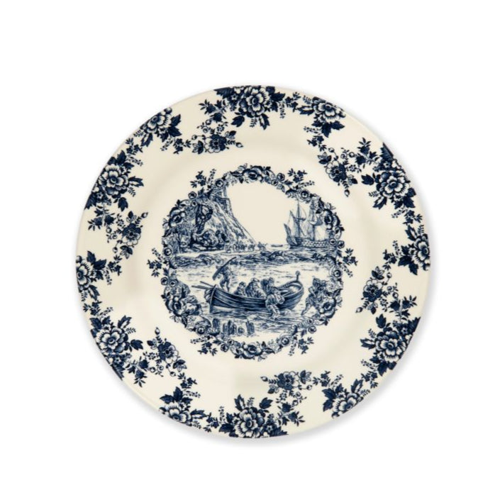 Blue Les Voyages Plates