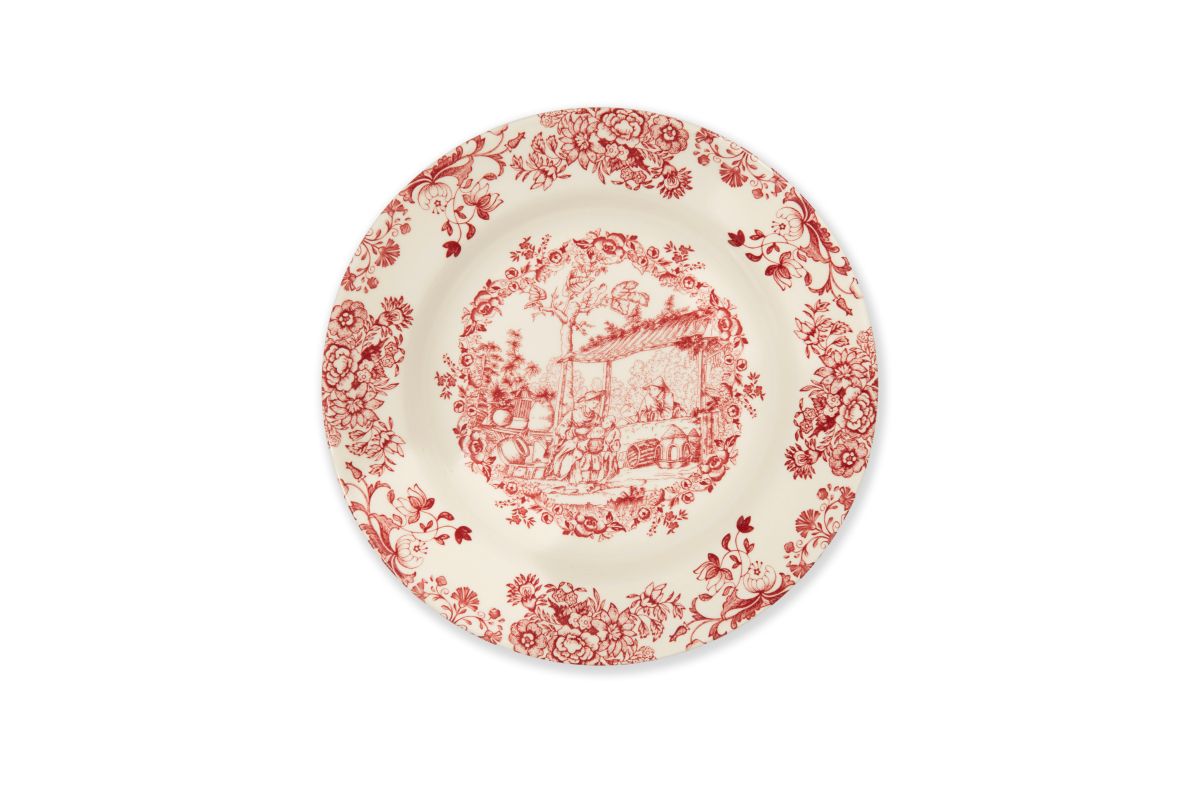 Pink Les Voyages Plates