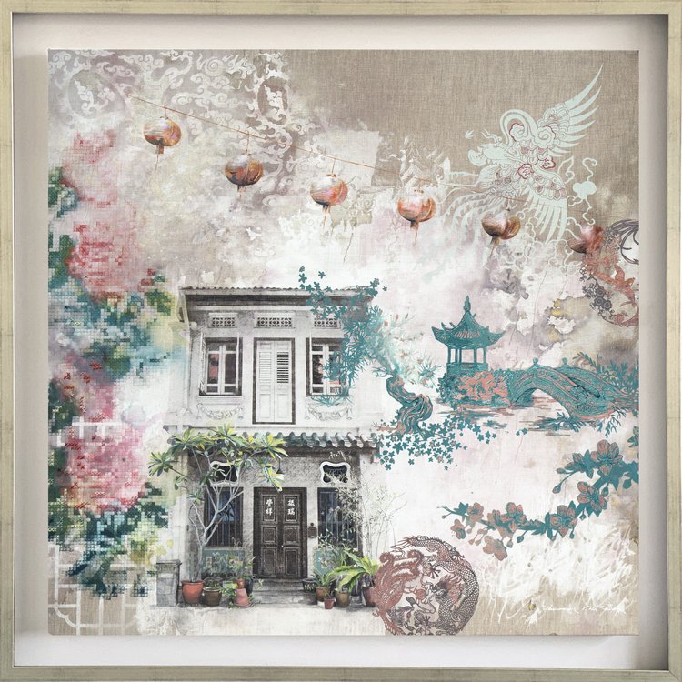Chinoiserie My Love Canvas Print