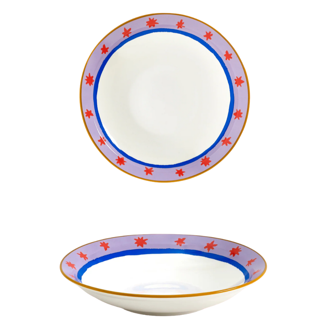 Electric Coast Red Stars Pasta Bowl