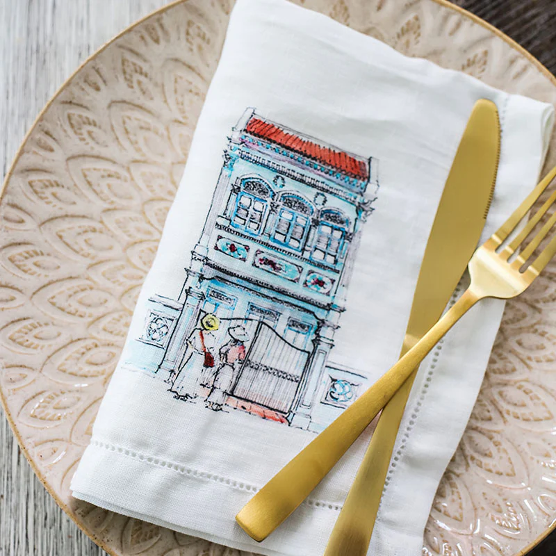 Singapore Shop House Collection Napkins (Set of 6)