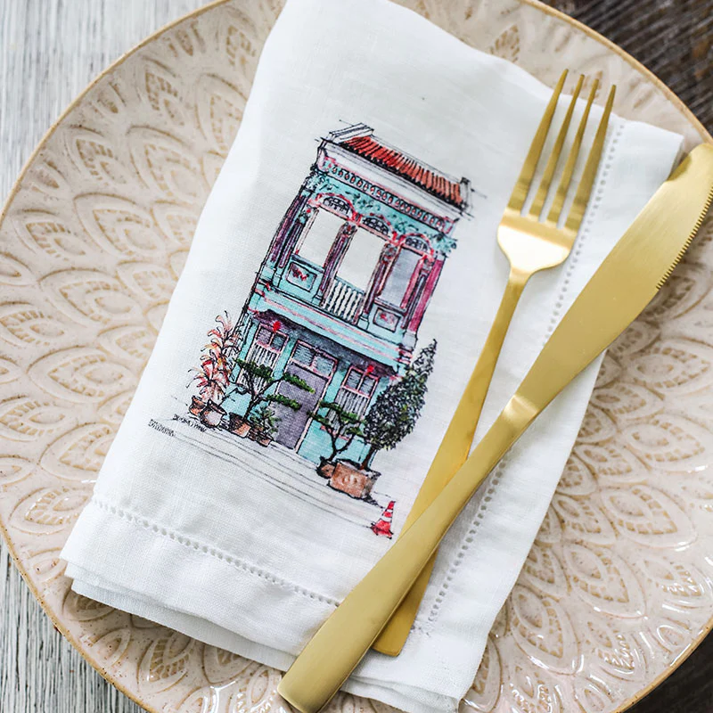 Singapore Shop House Collection Napkins (Set of 6)