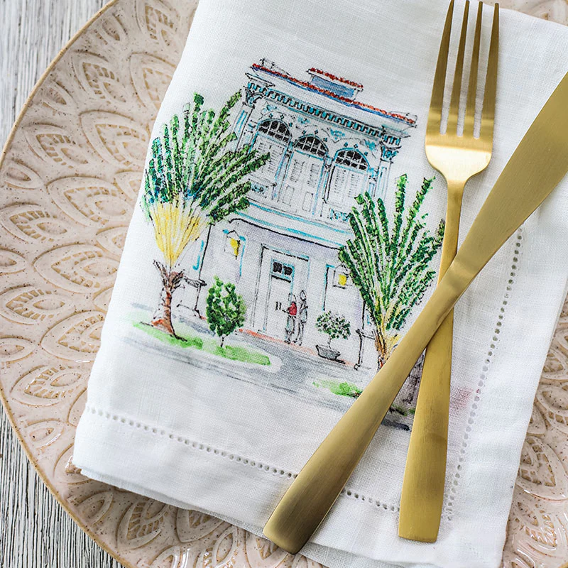 Singapore Shop House Collection Napkins (Set of 6)