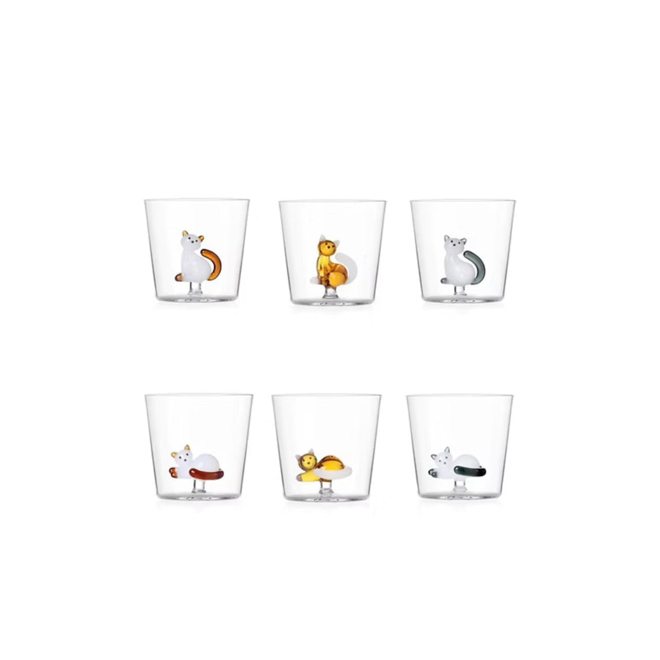 Tabby Cat Tumblers by Ichendorf Milano