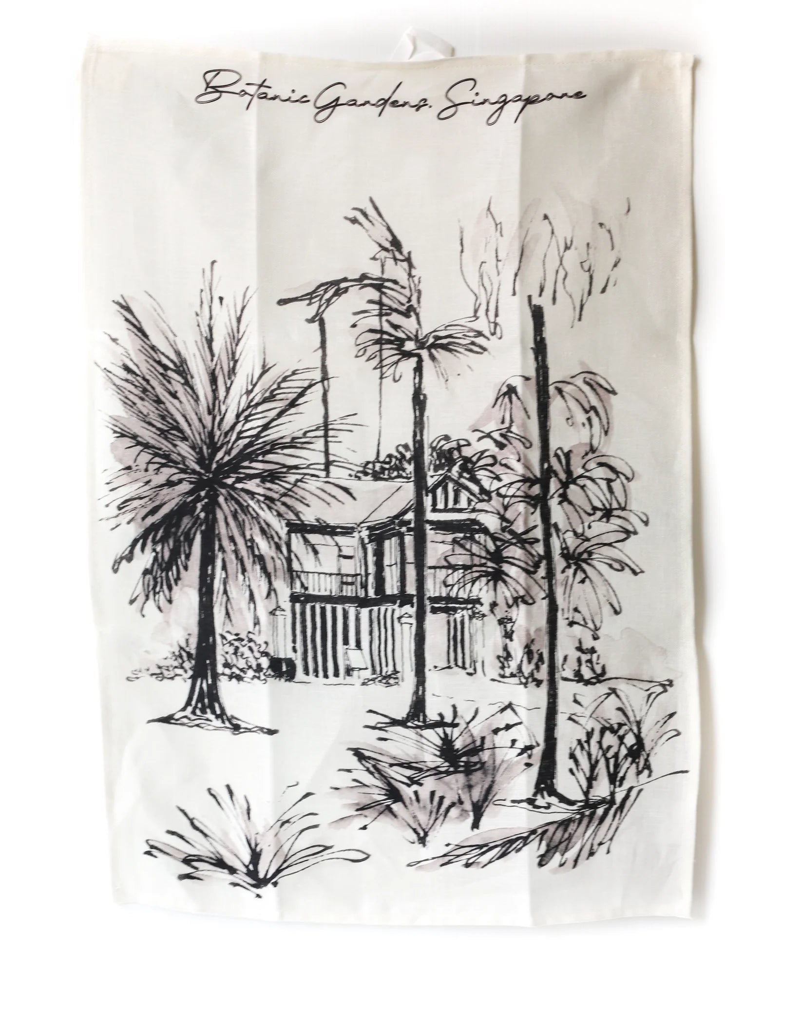 Linen Tea Towel (Corner House)