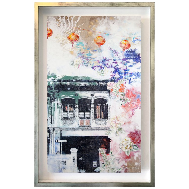 Lanterns in the Mist Canvas Print