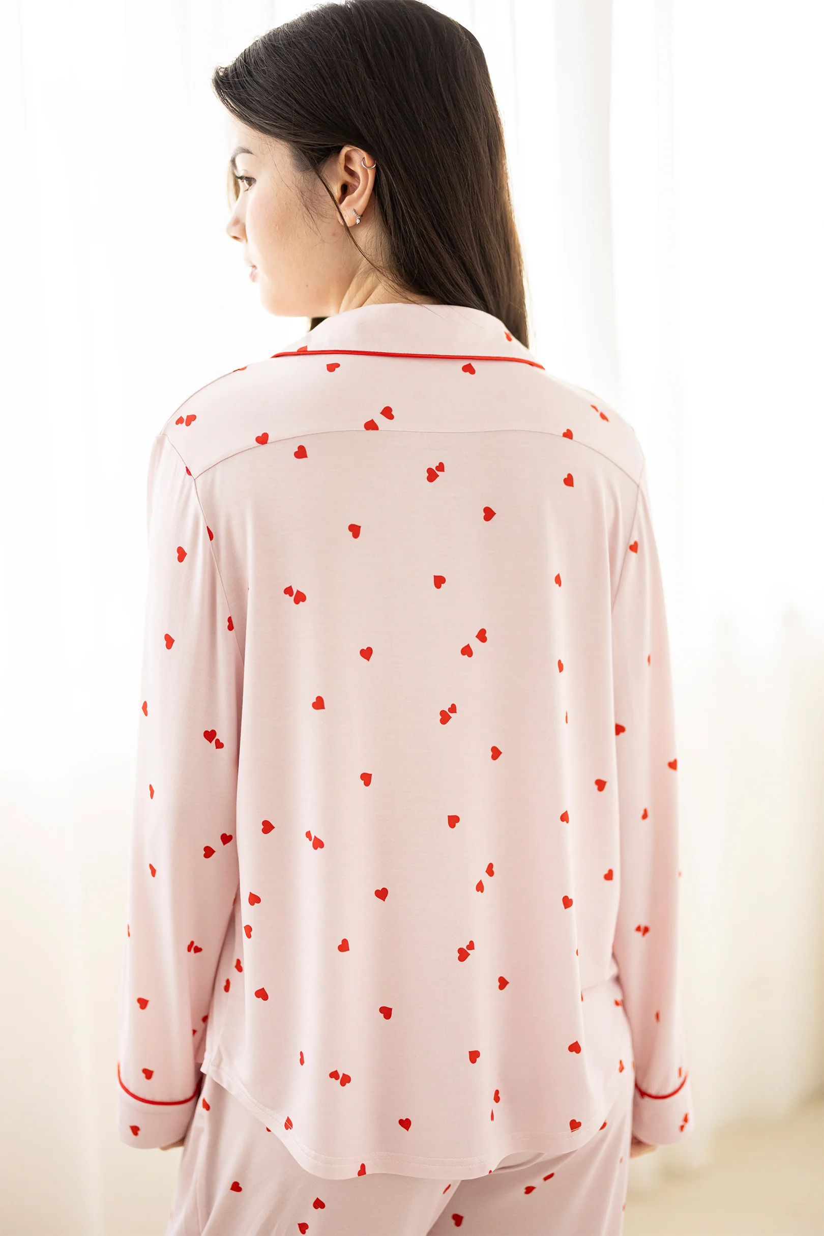 Signature Long Pyjamas Set in Hearts
