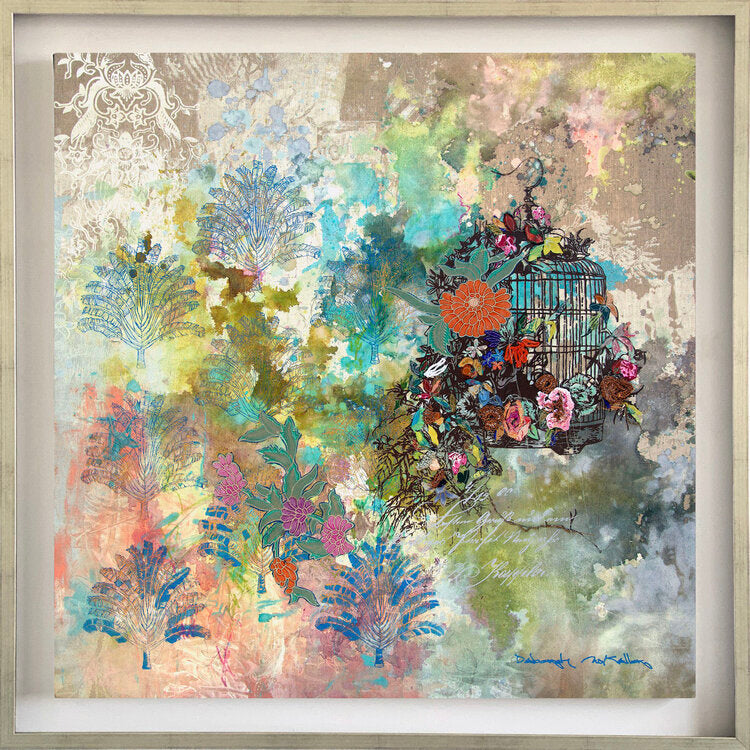 Summer Birdcage Canvas Print