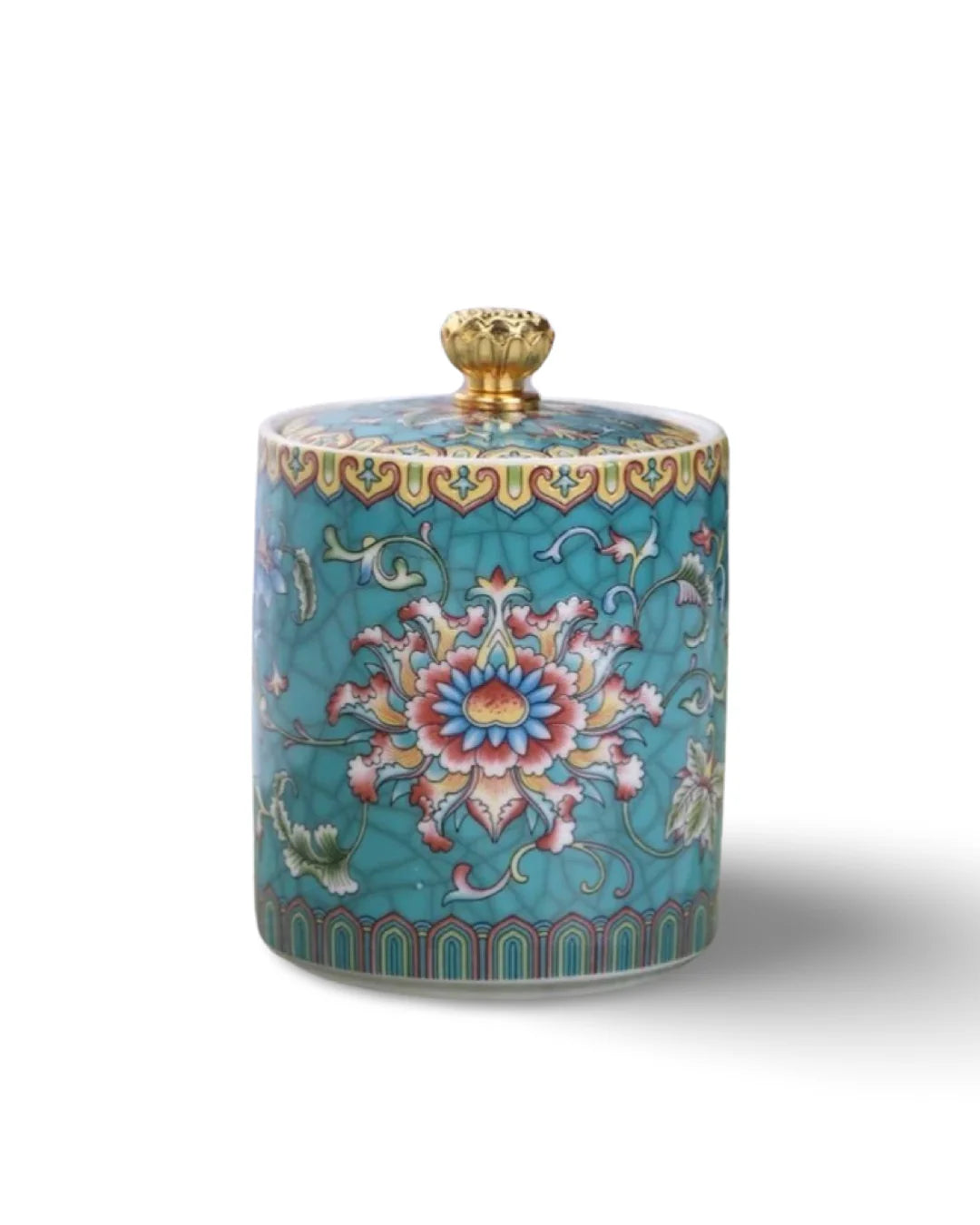 Tranquil Teal Candle Jar
