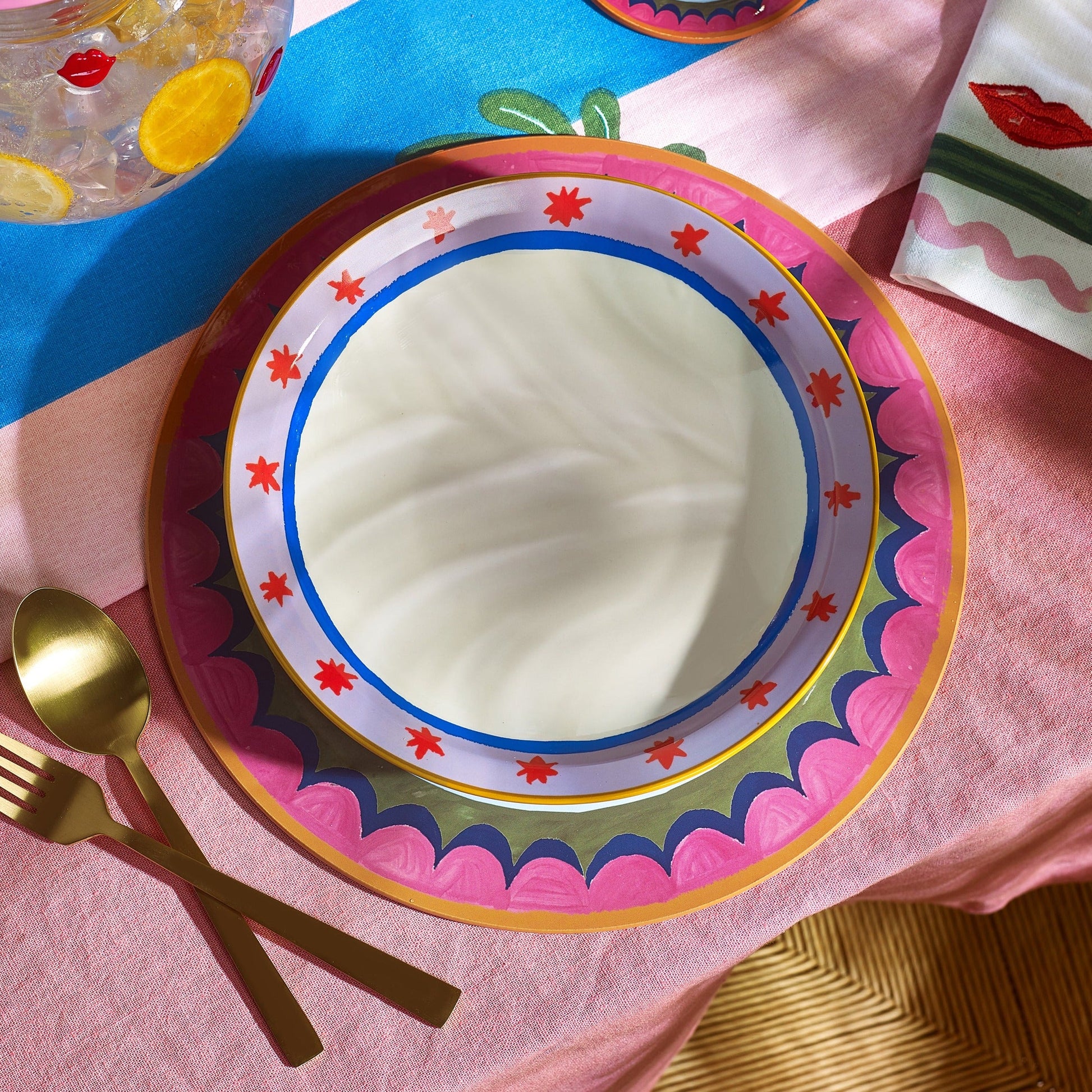 Electric Coast Red Stars Pasta Bowl