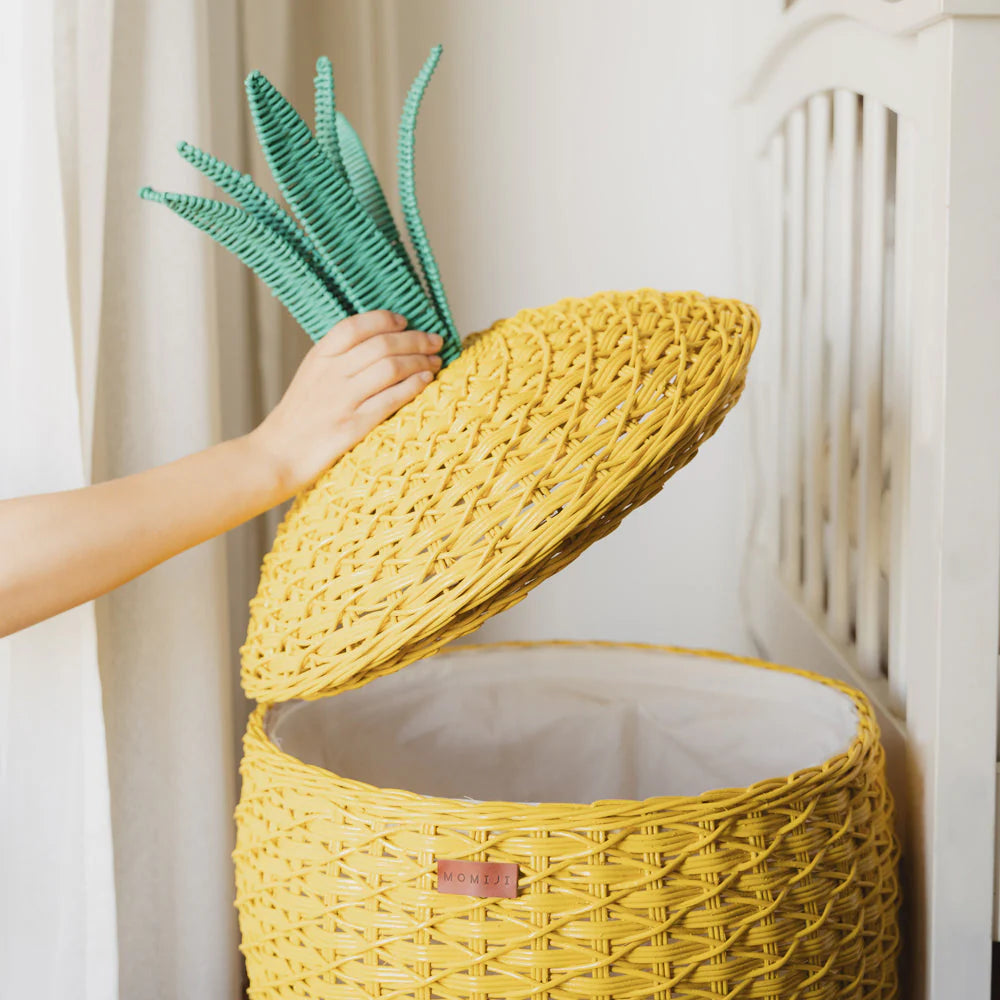 Pineapple Storage Basket - Yellow