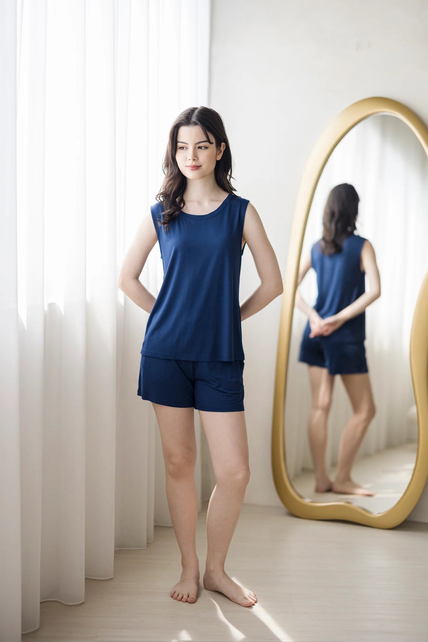 Offline Tank Set in Midnight Blue