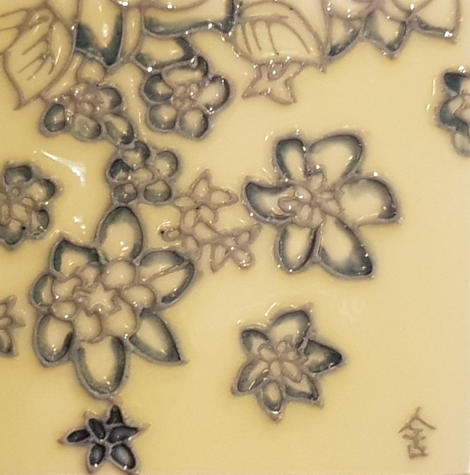 1134 Flowers 10cm x 10cm Pureland Ceramic Tile