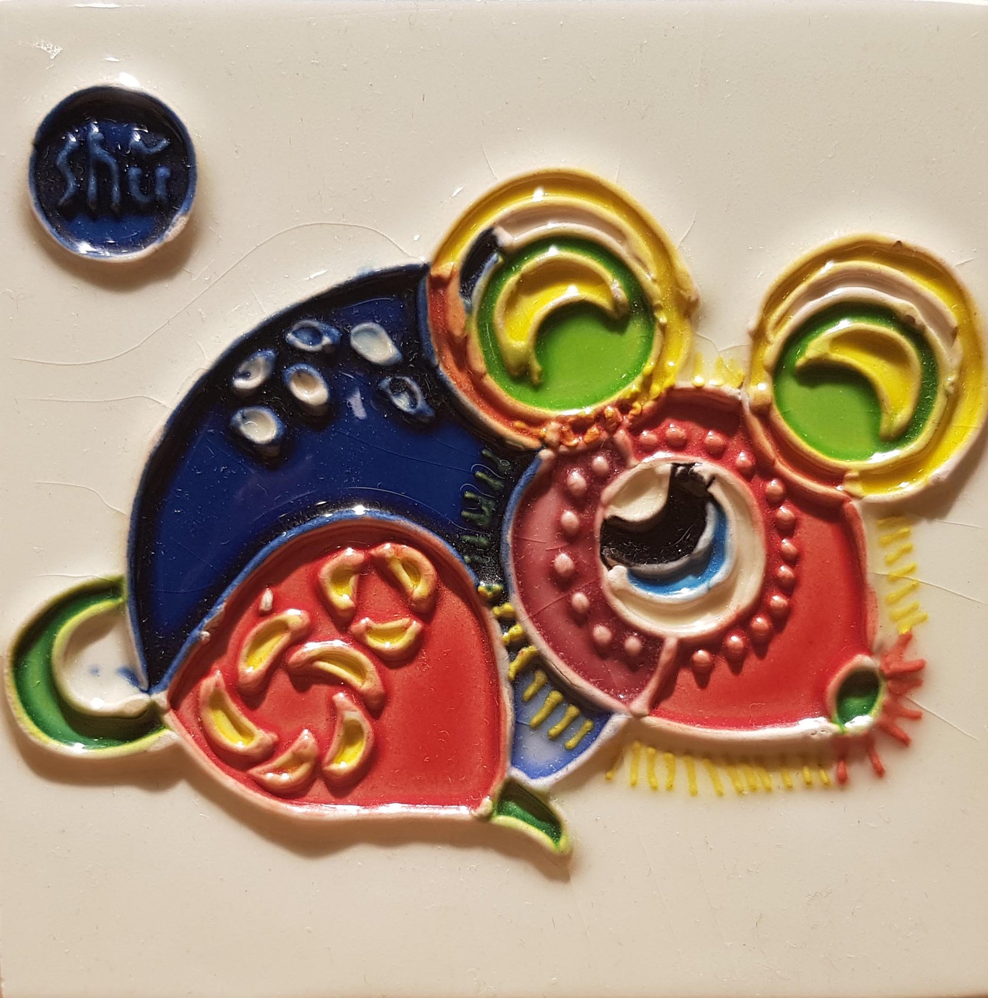 1181 Horoscope Rat 10cm x 10cm Pureland Ceramic Tile
