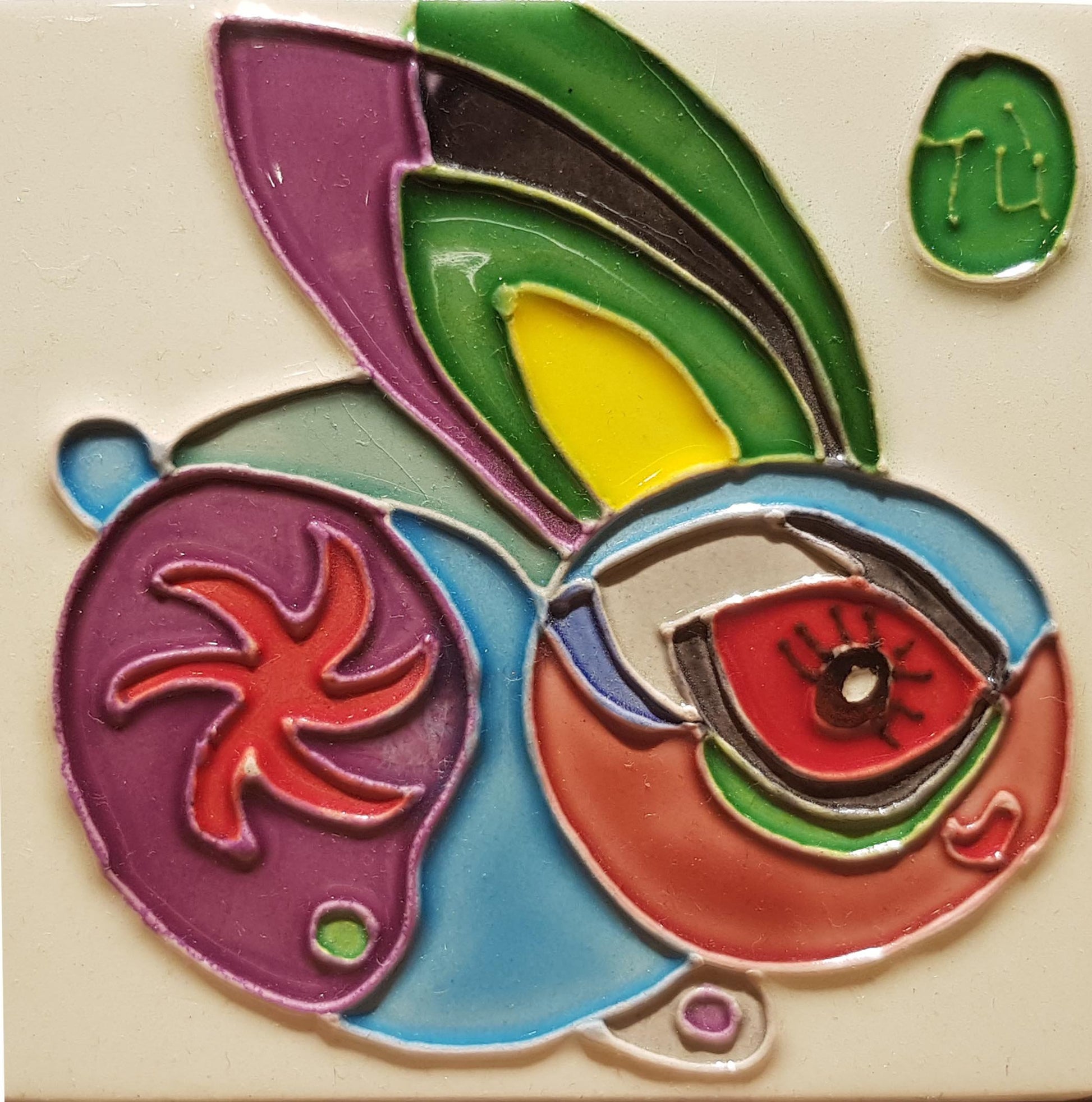 1184 Horoscope Rabbit 10cm x 10cm Pureland Ceramic Tile