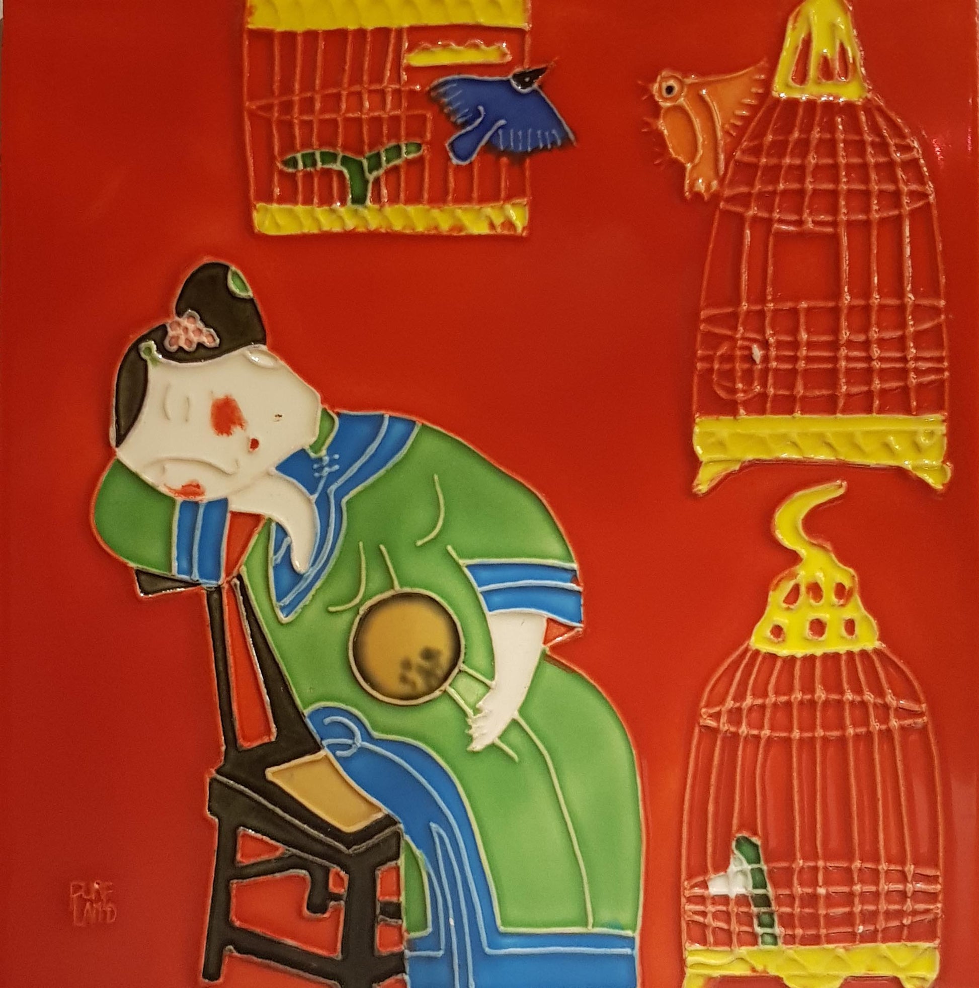 2113 Afternoon Nap 20cm x 20cm Pureland Ceramic Tile