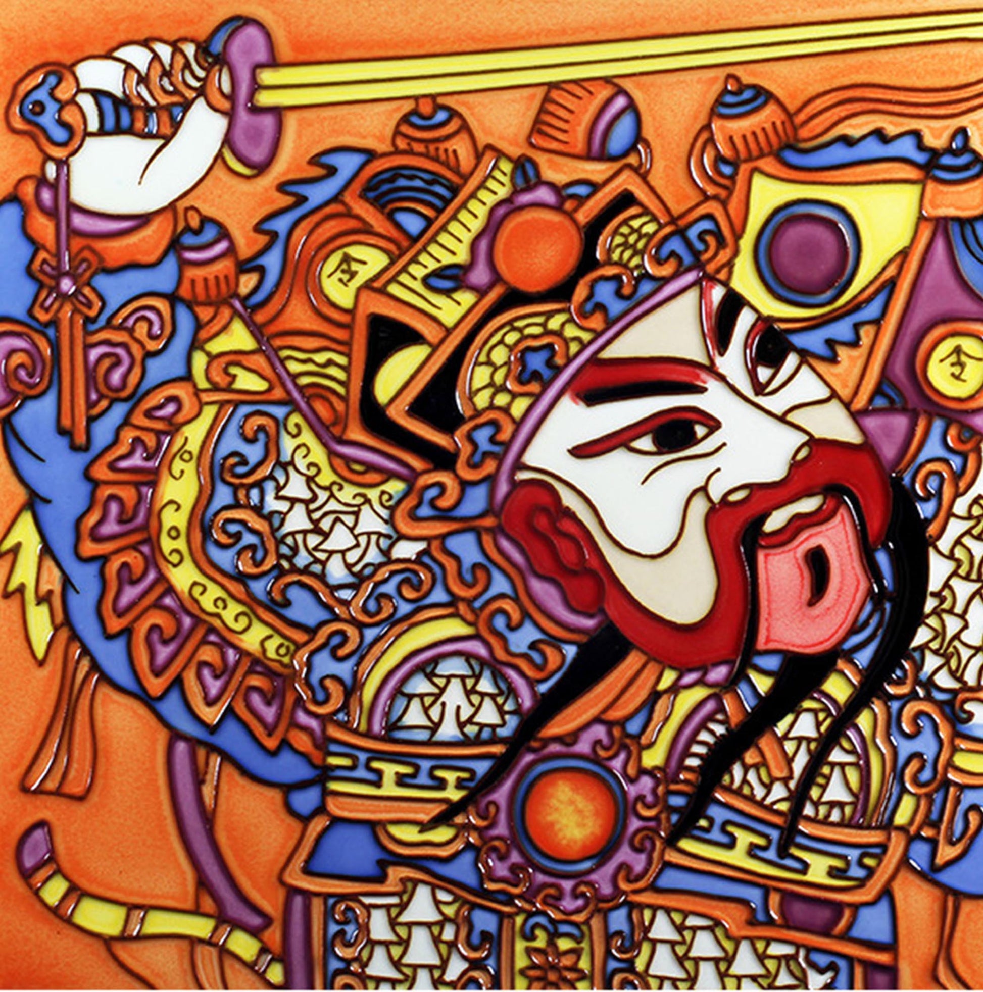 3661 Right Door Deity 30cm x 30cm Pureland Ceramic Tile