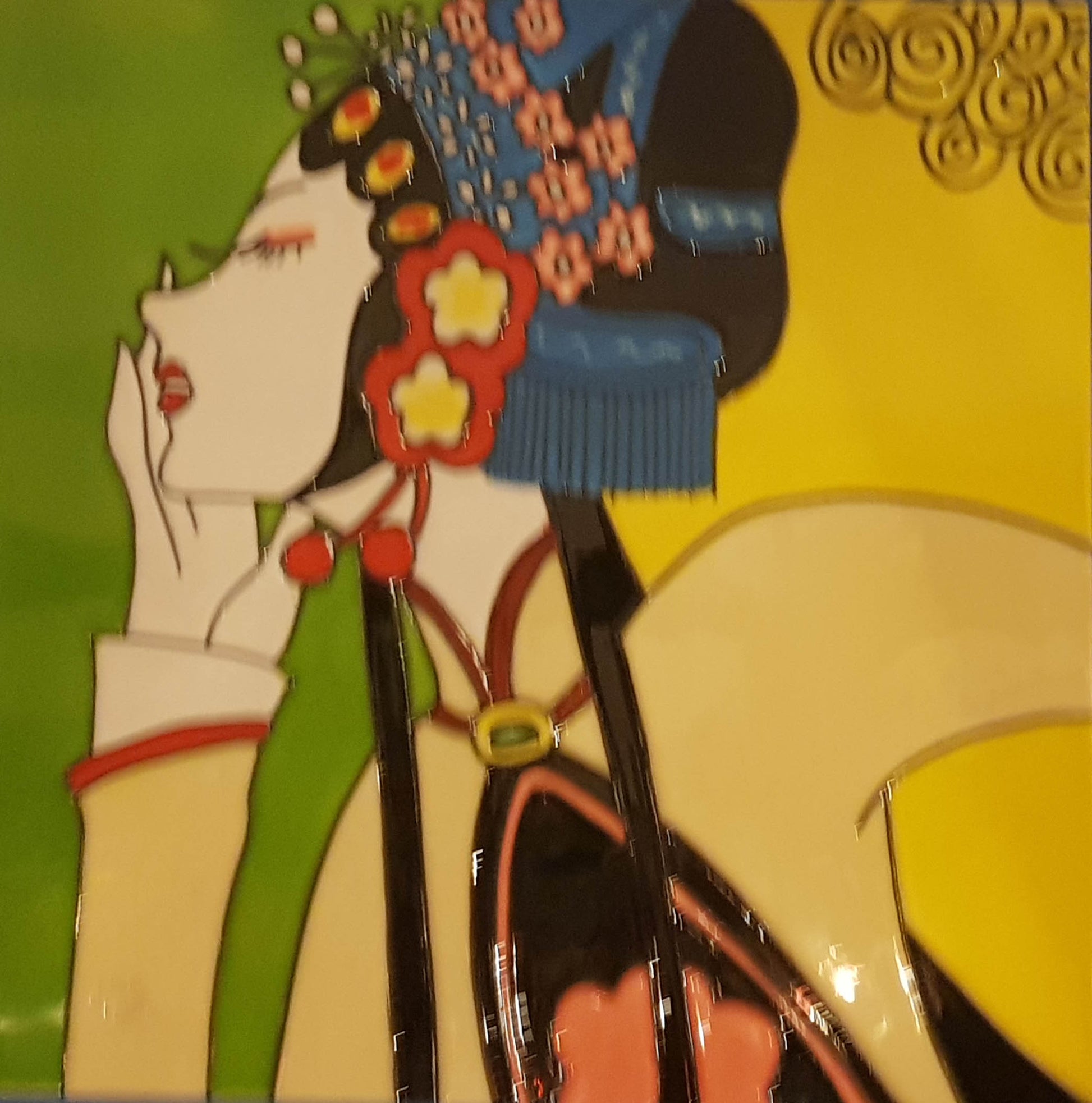 3934 Opera Black Undergarment 30cm x 30cm Pureland Ceramic Tile