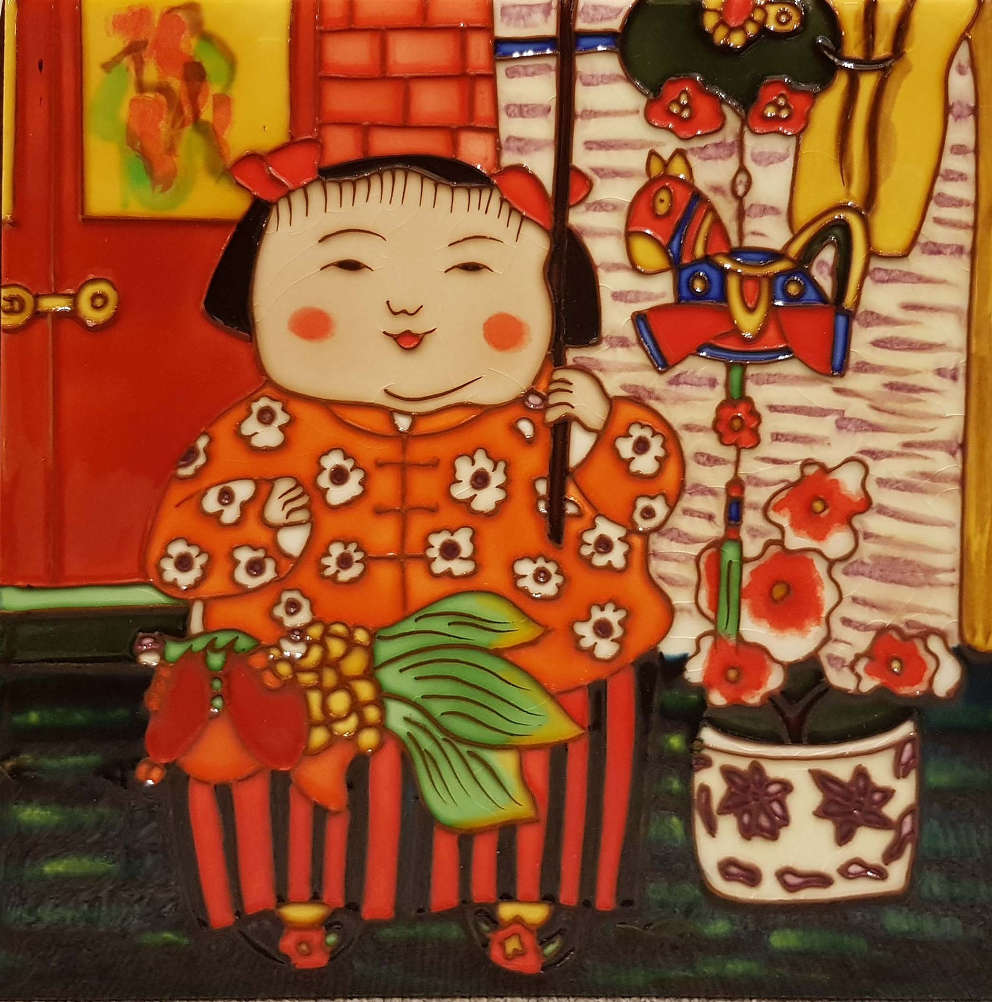 3961 Jade Girl 30cm x 30cm Pureland Ceramic Tile