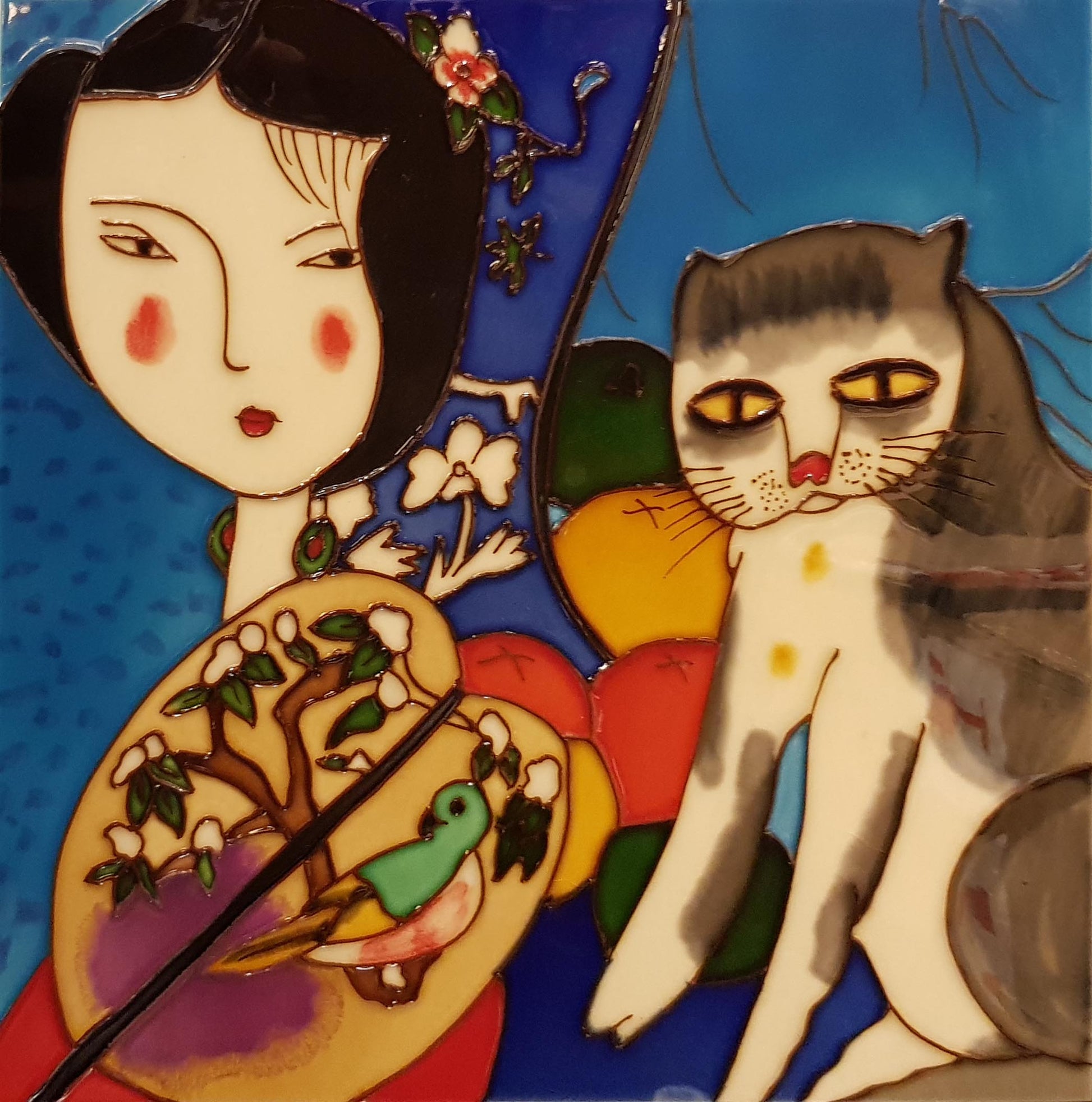 3998 Big Cat 30cm x 30cm Pureland Ceramic Tile