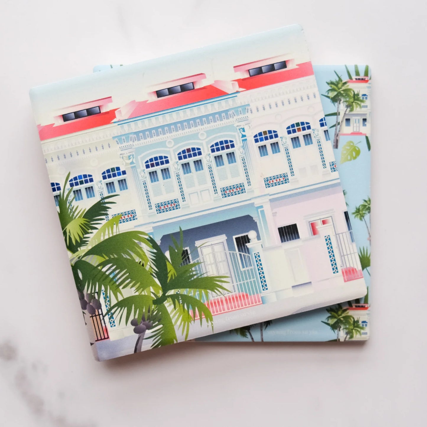 Singapore Shophouse Coaster | Set of 4