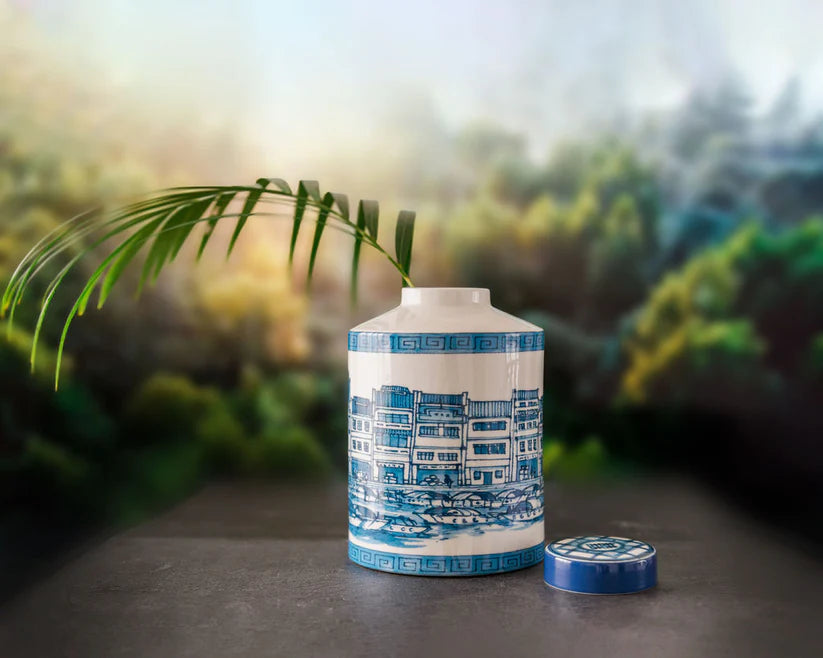 Singapore Themed Ginger Jar