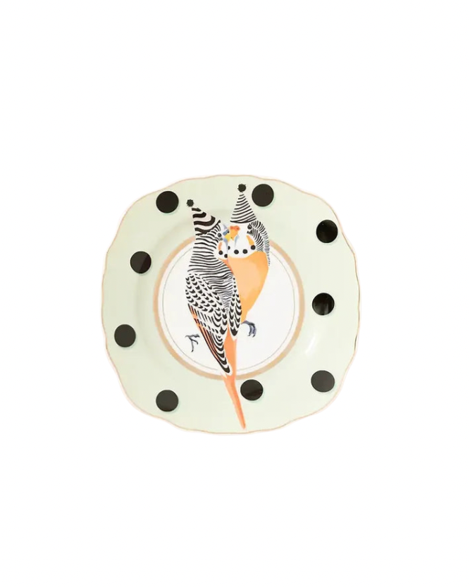 Budgie Tea Plate