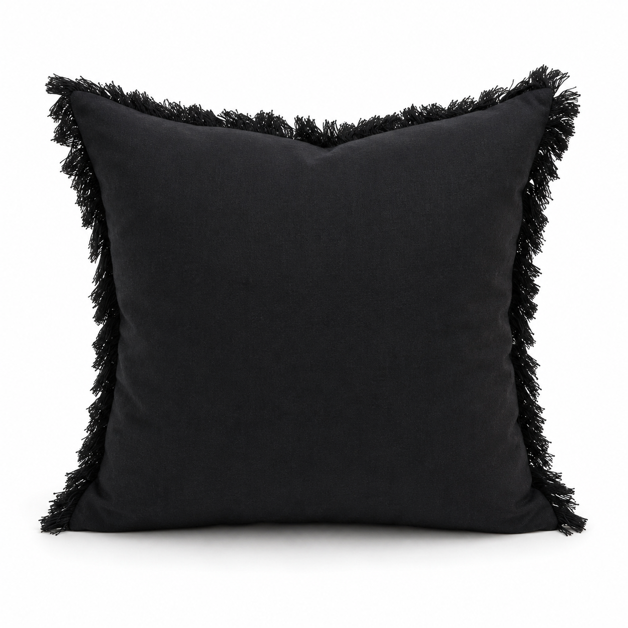 Midnight Forest Fringed Cushion