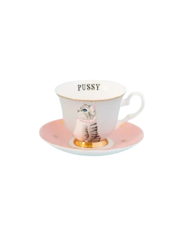 Pussy Cat Teacup and Saucer