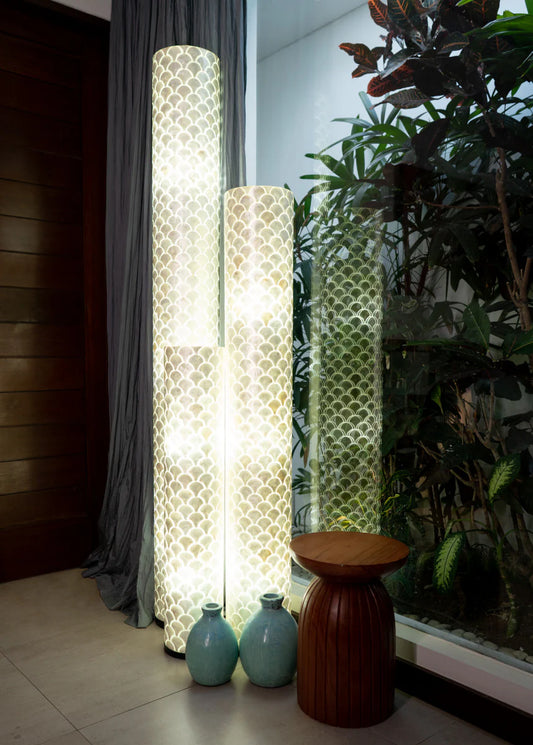 Decorative Floor Lamp Kipas Cylinder