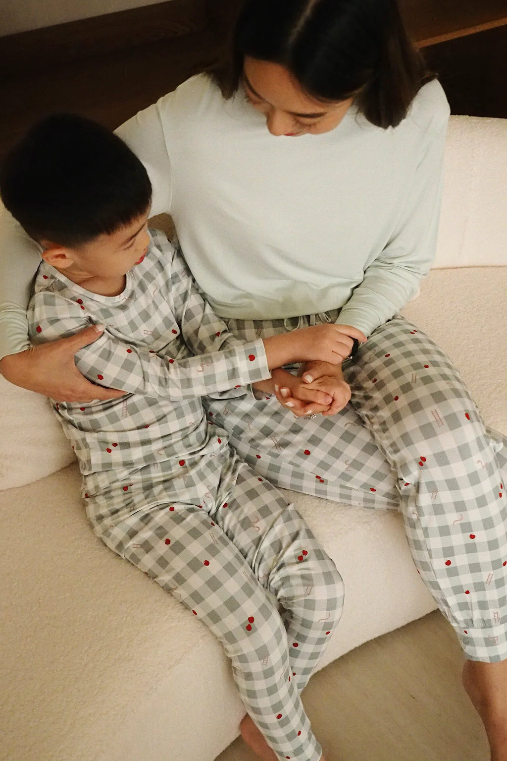 LIMITED EDITION SHEILA SIM KIDS SNAKE & LADDER LONG PYJAMAS SET IN MINT