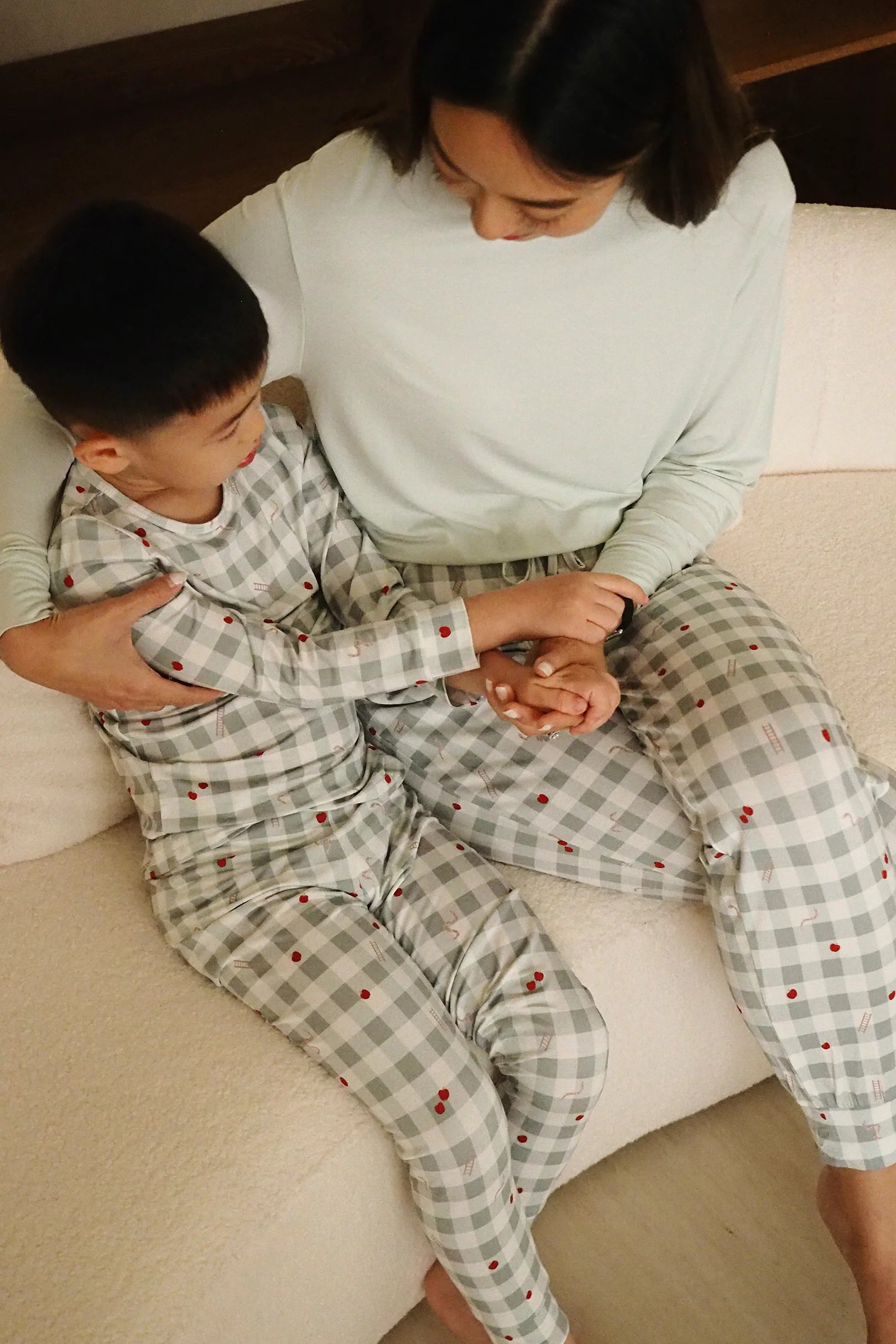 LIMITED EDITION SHEILA SIM KIDS SNAKE & LADDER LONG PYJAMAS SET IN MINT