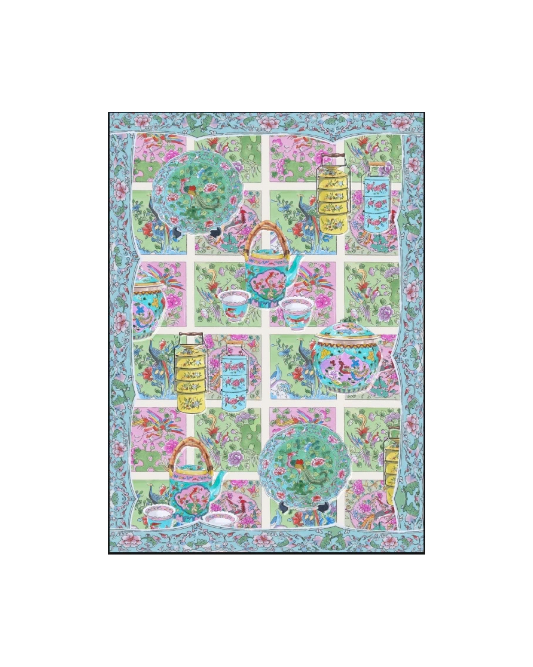 Organic Cotton Tea Towel | Peranakan
