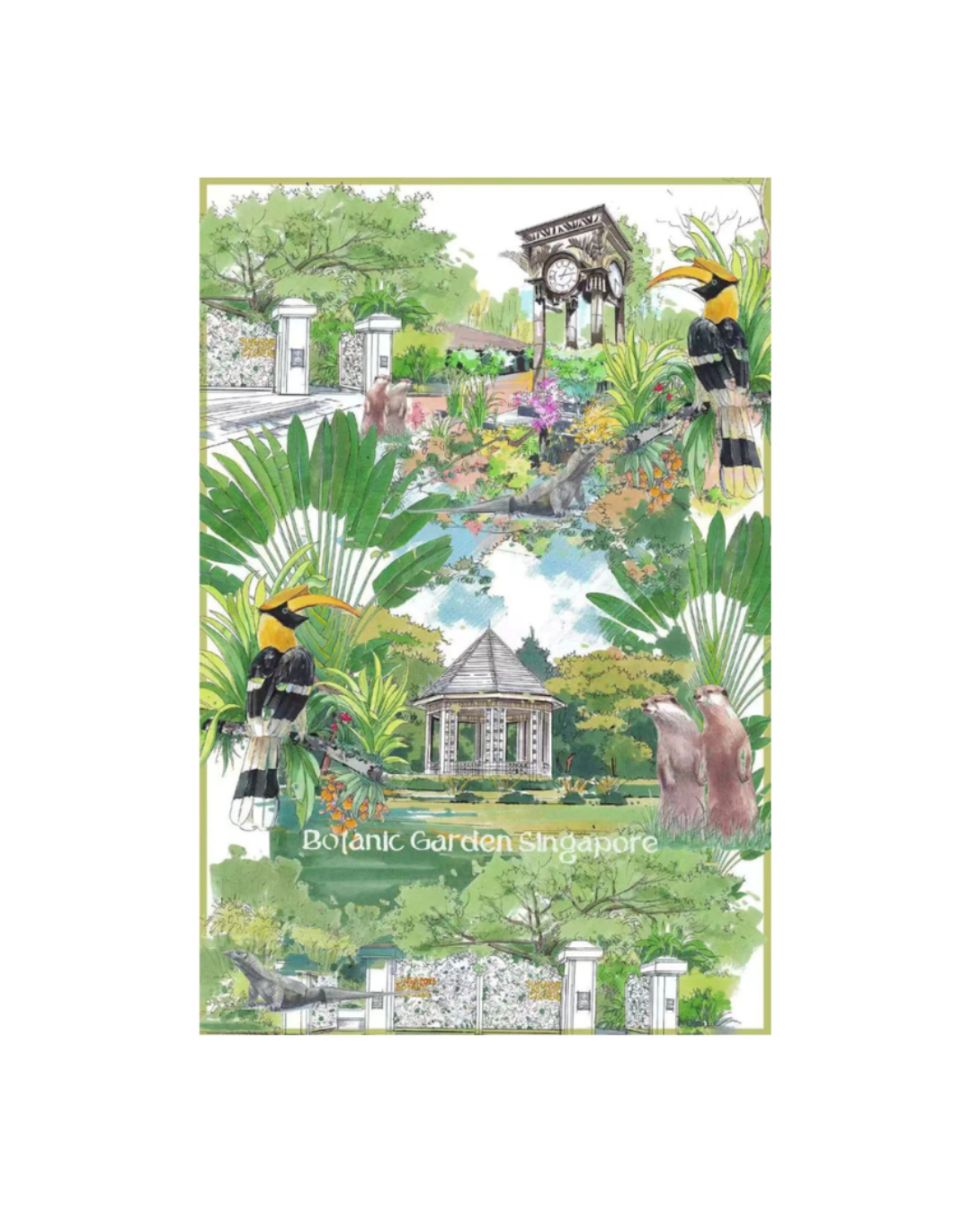 Linen Tea Towel | Botanic Garden