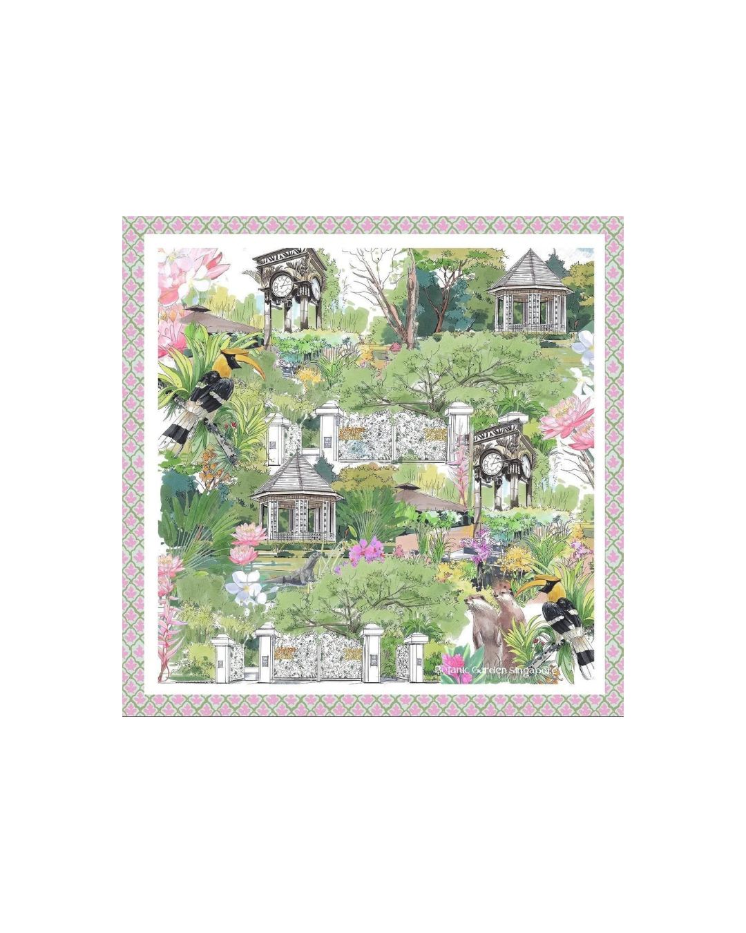 Botanic Gardens Silk Scarf