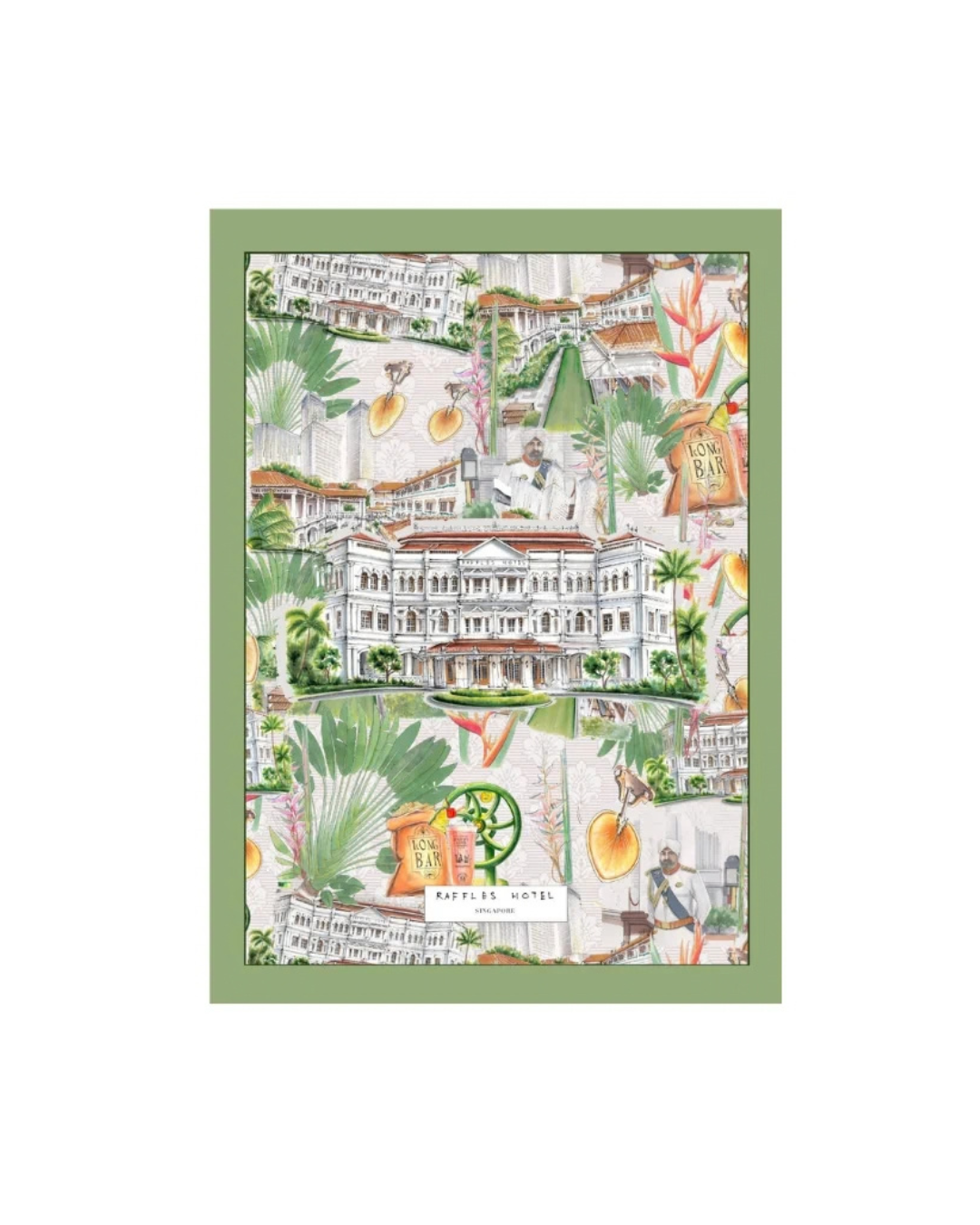 Organic Cotton White Tea Towel | Raffles Hotel