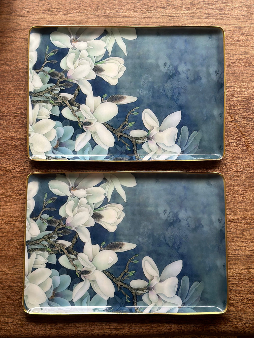 Metal Rectangle Platter - Ceylon Dusk