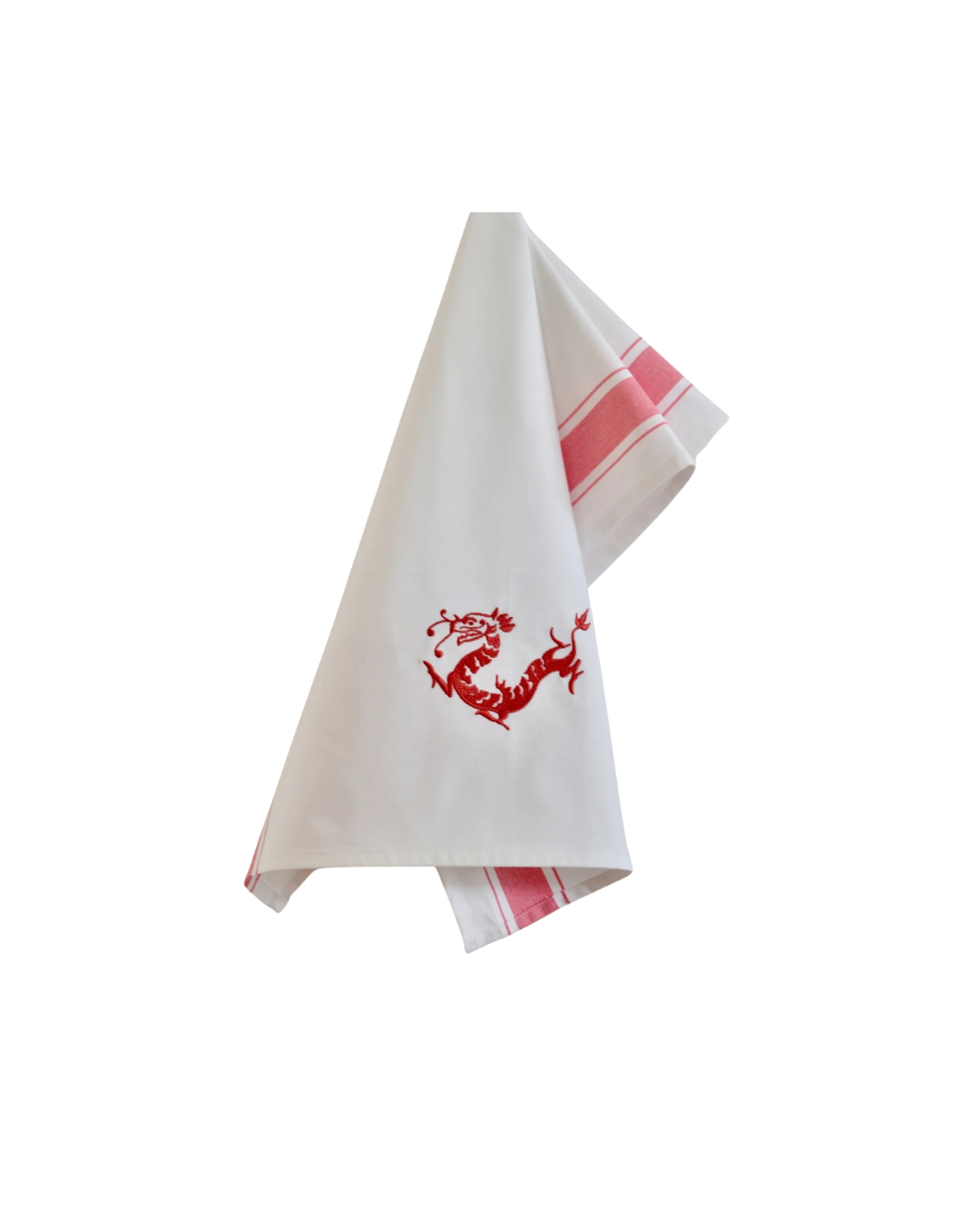 Tea towel with Red Dragon