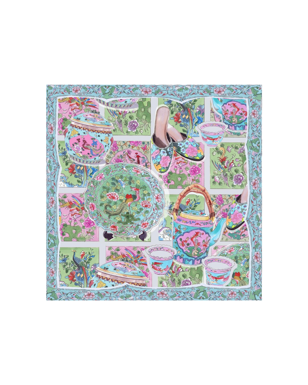 Peranakan Silk Scarf