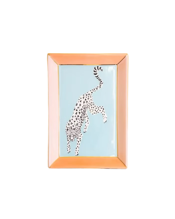 Cheetah Rectangular Trinket Dish