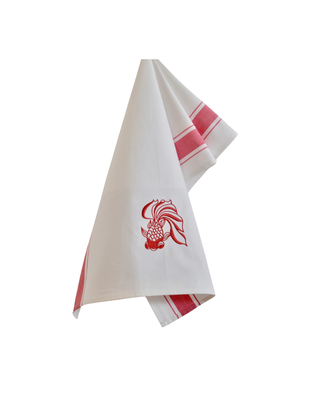 Tea towel with Red Goldfish Sale price