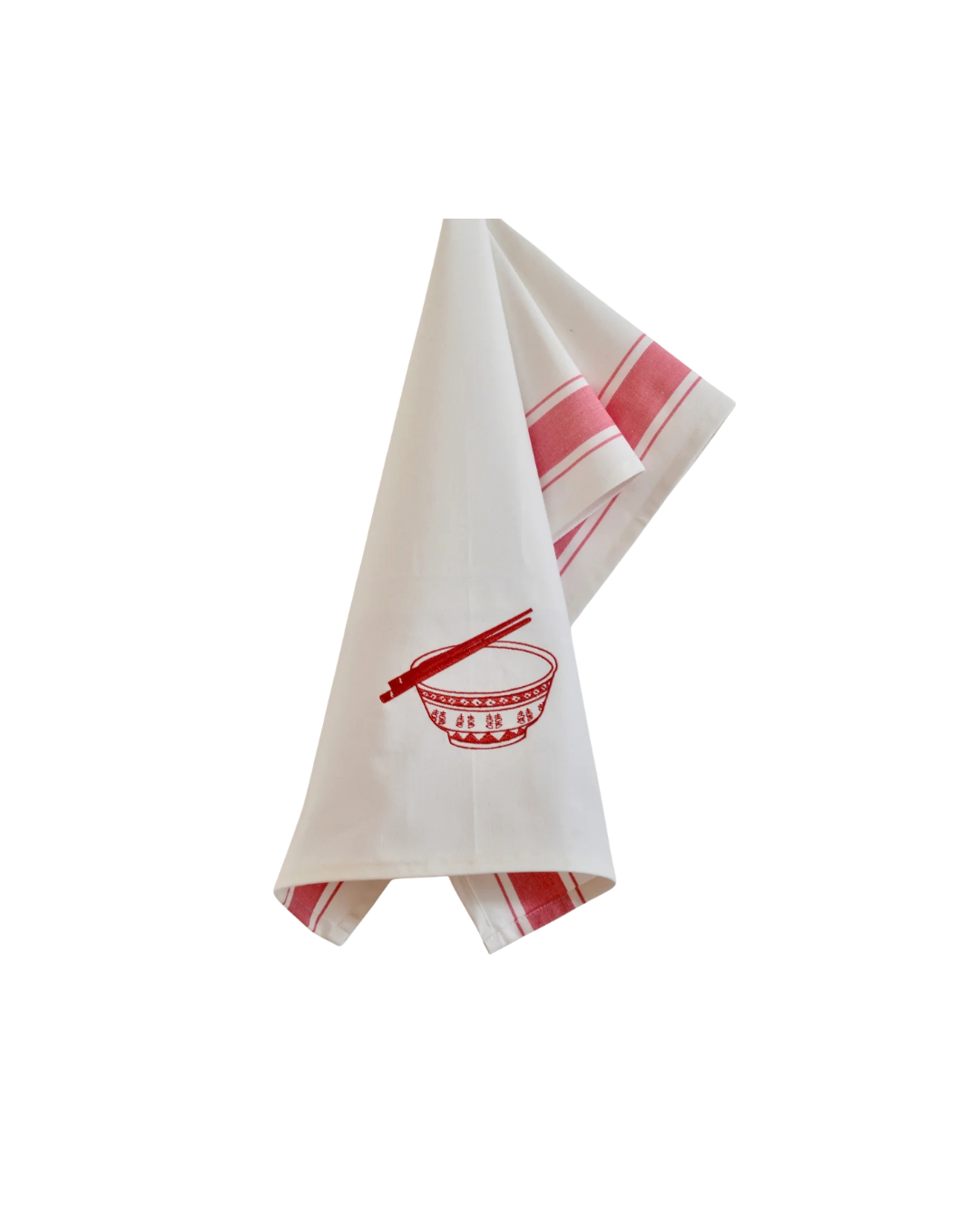 Tea towel with Red Rice Bowl