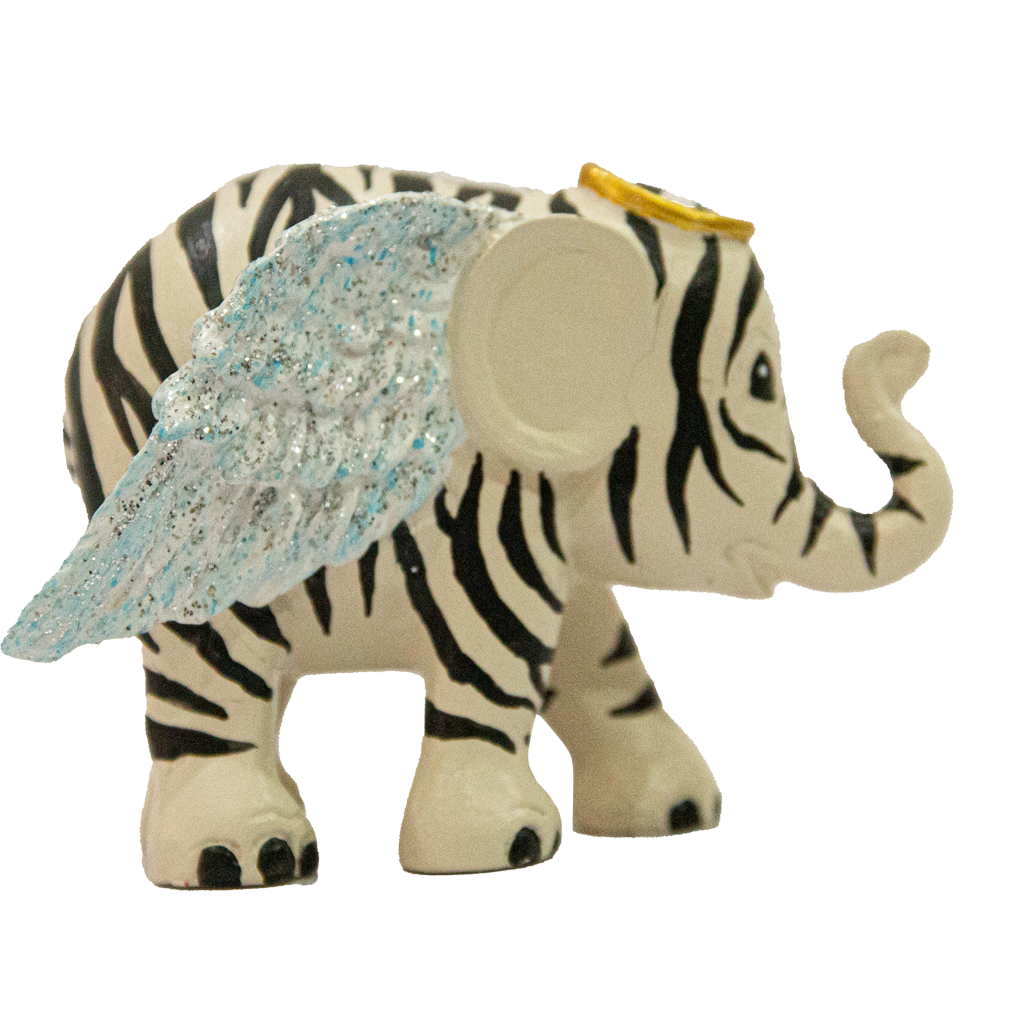 Zebra Angel Ornament