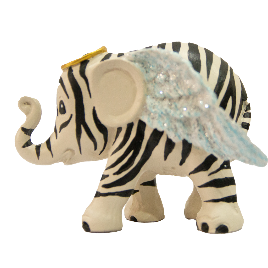 Zebra Angel Ornament