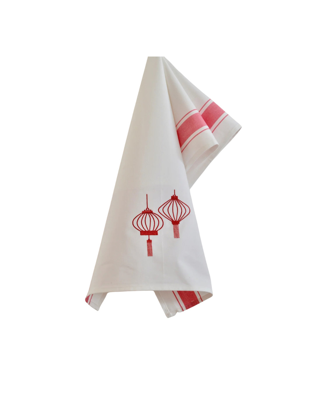 Tea towel with Red Lanterns
