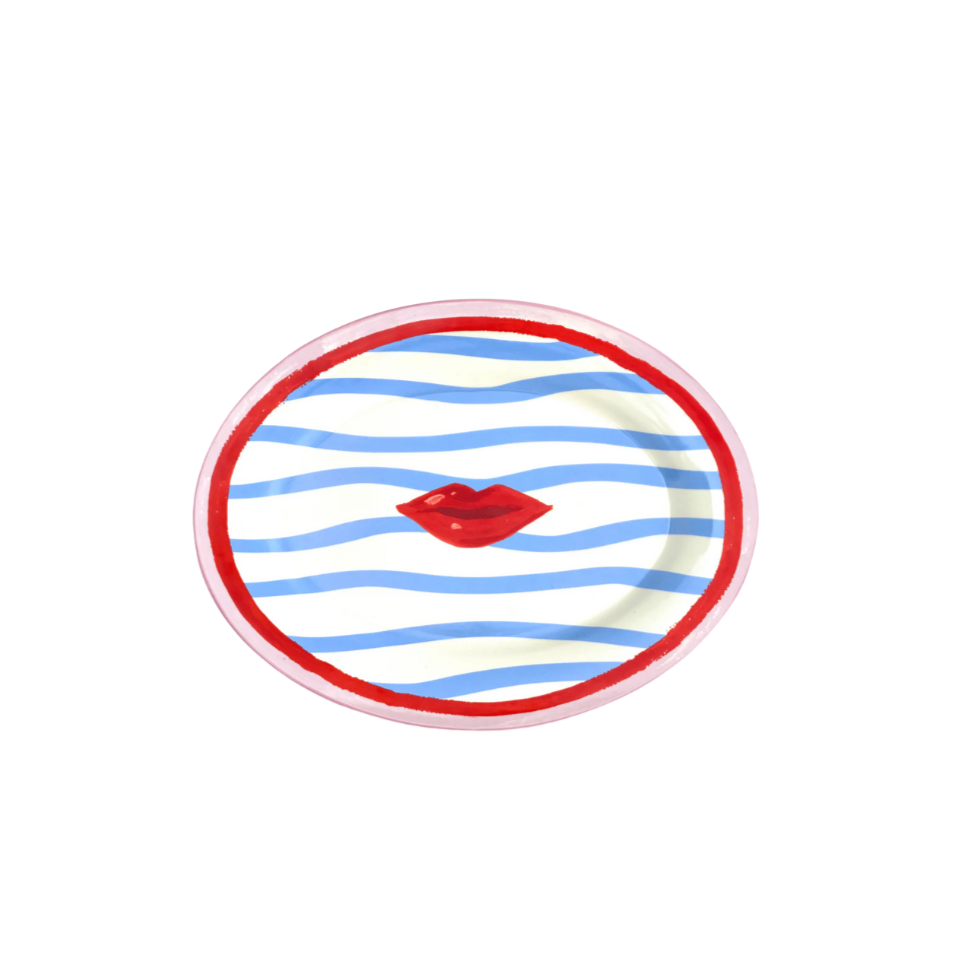 Electric Coast Lips Serve Platter