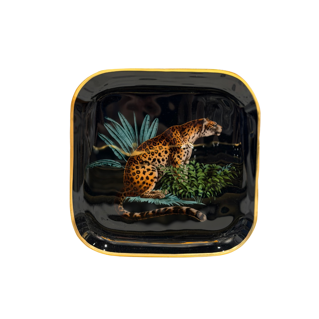 Metal Square Quarter Plates - Amazonia Night