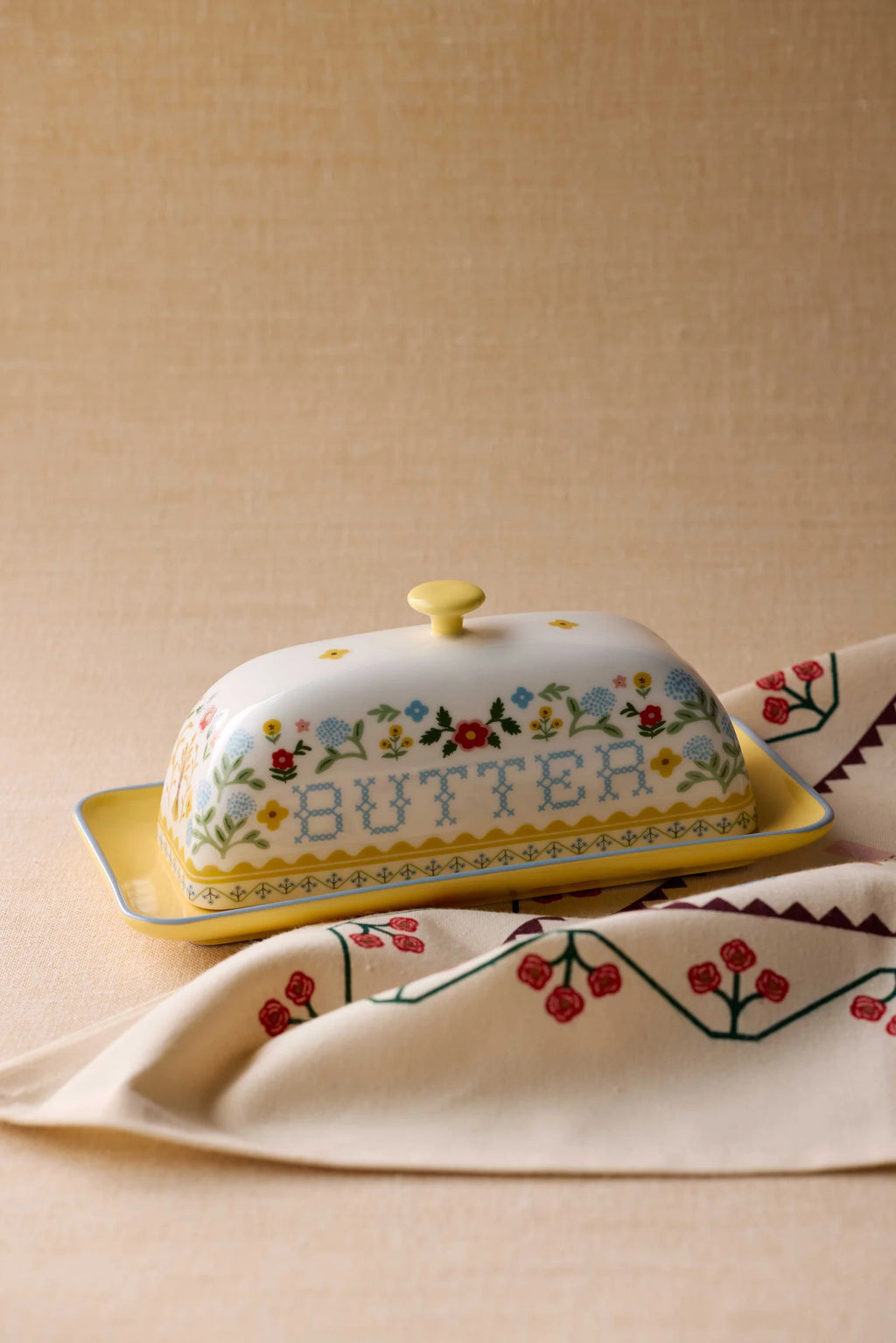 Home Sweet Home Porcelain Butter Dish