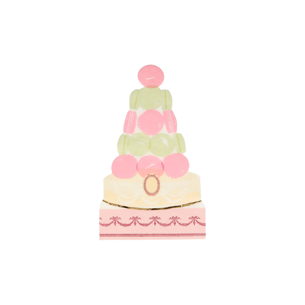 Meri Meri x Ladurée Paris Macaron Pyramid Napkins (Pack of 16)